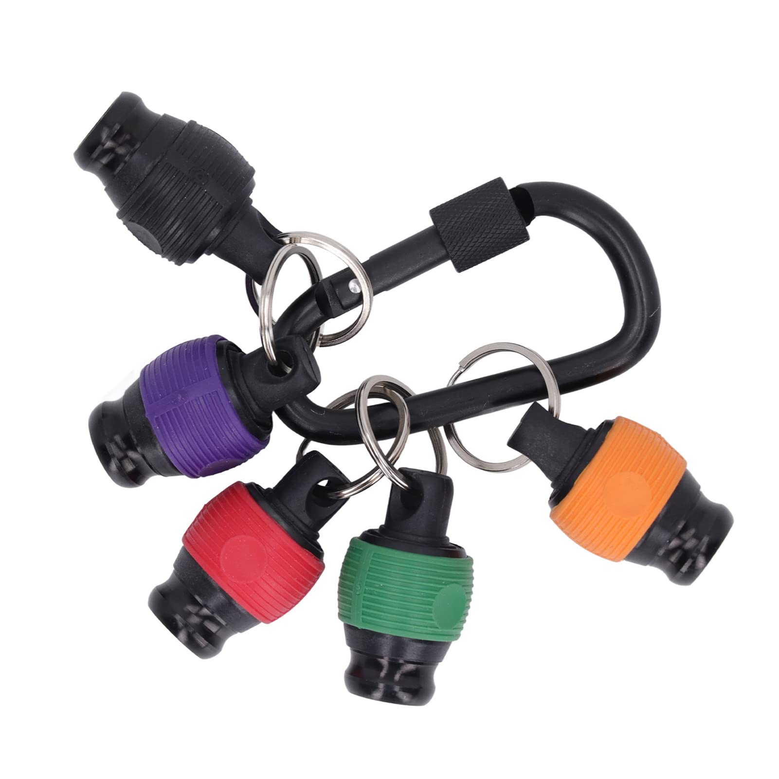 6 PCs Bit Holder Sockel Key Chain for Convenient Use Outdoors, Drill Bit Holder for Broad Compatibility, an Essential Tool for Enthusiasts and Specialists