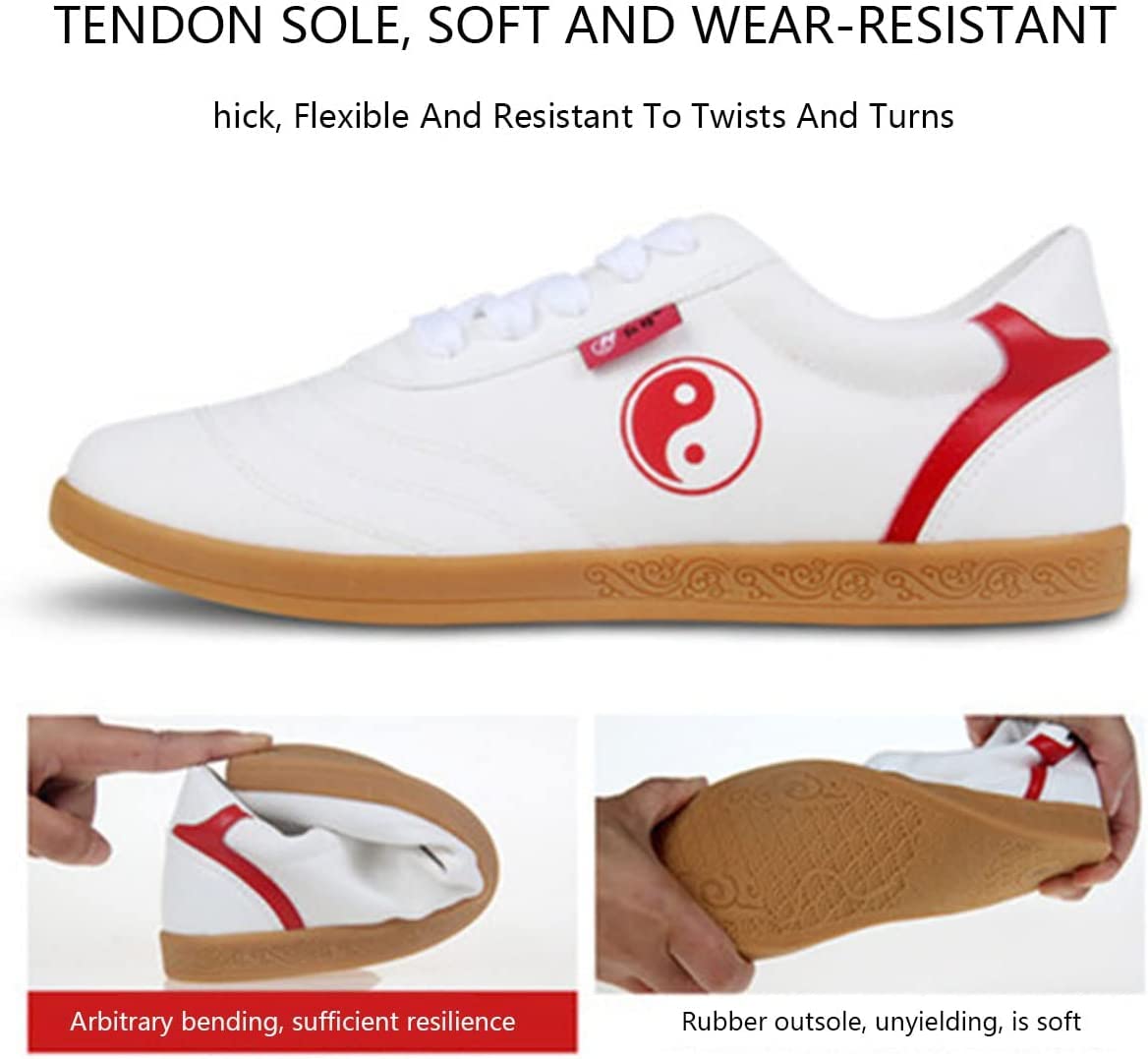 Buty Taekwondo, Kung Fu Taichi Lekkie buty Tai Chi Płótno Buty do sztuk walki Buty Kung Fu Buty Chi Kung Buty do sportów walki Buty bokserskie Oxford Podeszwa outdoorowa Sprzęt do Kung Fu (kolor: B, rozmiar