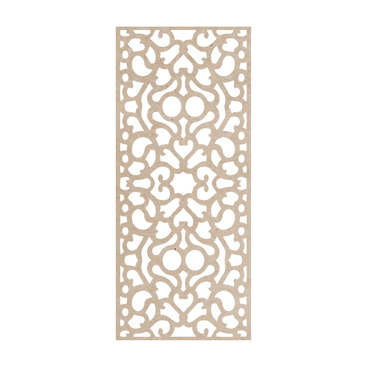 griglia legno mdf traforato 100x45x0.3cm taglio laser decorazione casa, quadro, fai da te, separè