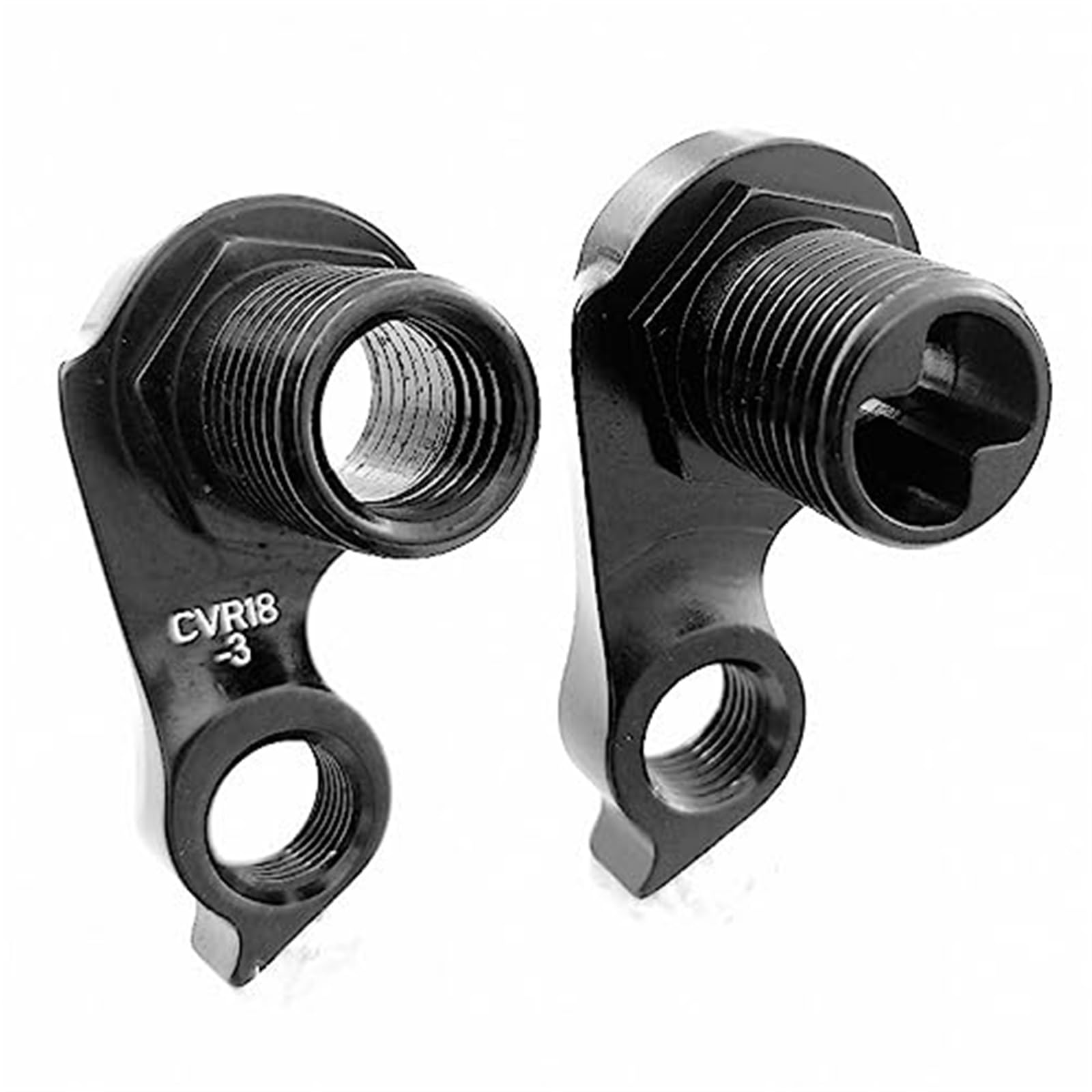 Pexorina 2 uds patilla de cambio trasera de bicicleta, for Cervelo CVR18-3 DRH-WMN112 DRH-Marco de carretera de disco S3 C3 C5 R3 R5 S5 deserción mecánica de carbono Patilla de cambio de bicicleta(BLA