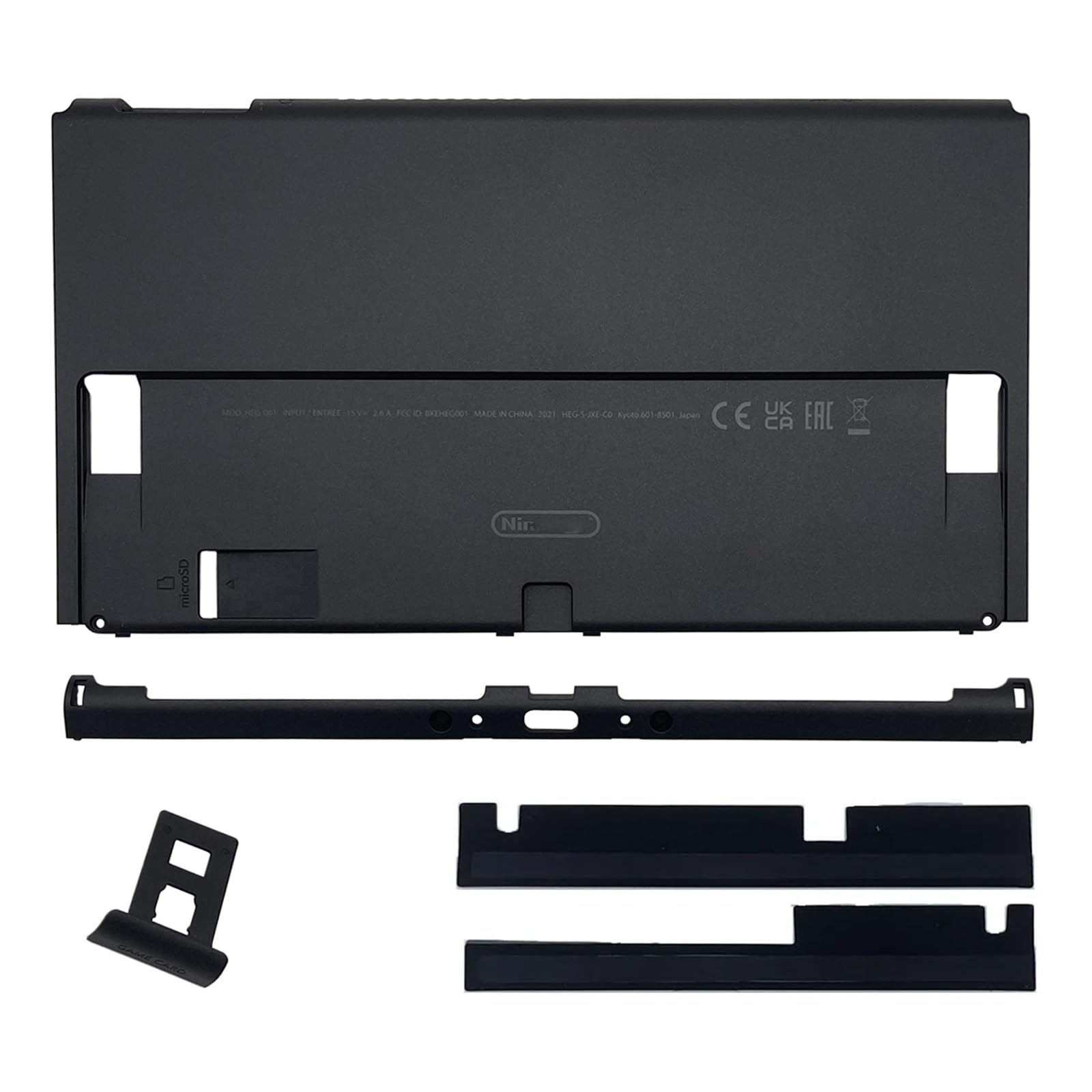Original Back Cover Replacement,Top Bottom Housing Shell(with Game Card Cover) for Nintendo Switch OLED