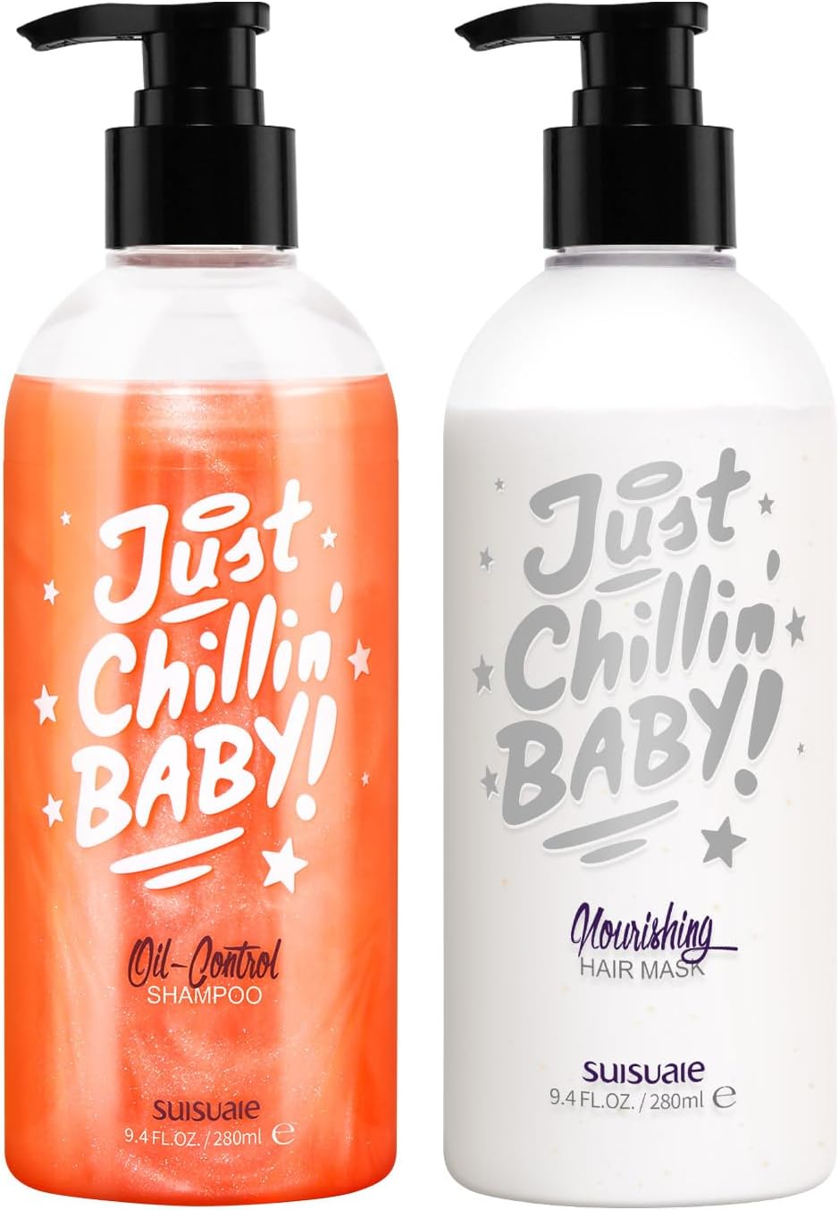 Shampoo and Conditioner for Oily Hair, Clarifying Shampoo and Conditioner Set for Greasy Hair, Build Up, Oily Scalp Shampoo and Conditioner Sets, 18.8 Fl Oz