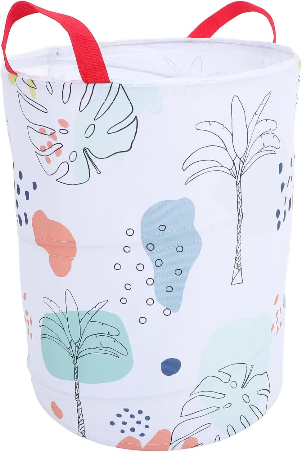 Clothes Basket with Handle, Foldable Oxford Cloth Laundry Hamper