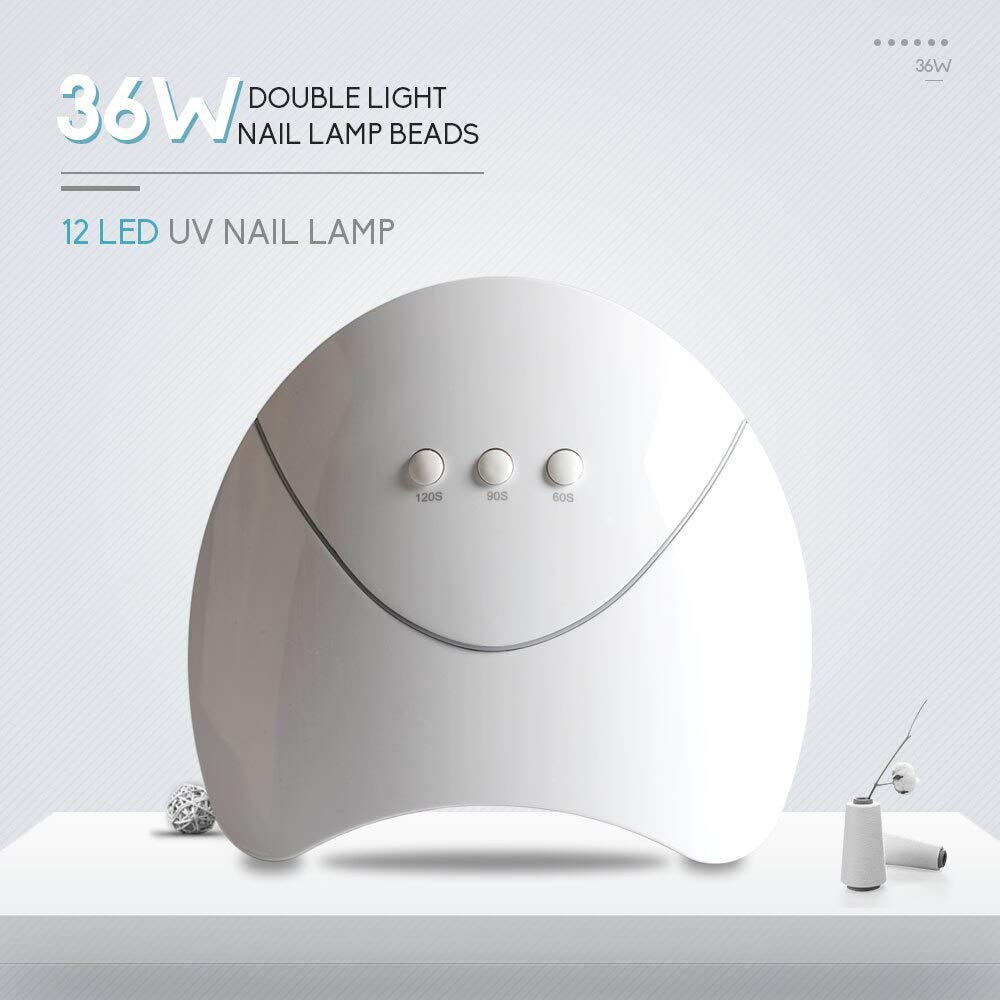 nail lamp 36W Nail Lamp Manicure UV LED Nail Gel with 12 LEDs Nail Gel Polish Curing All Types Gel Timer USB Connector Nail Dryer Machine