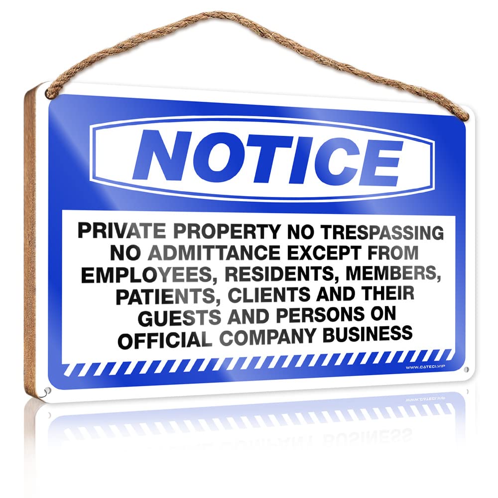 Bathroom Wood Sign Notice Private Property No Trespassing No Loitering Wooden Sign Office Signs For Desk Funny Funny Signs For Bedroo(15X28CM)