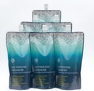 Electrolysis Enhancer Fluid for Enagic Leveluk Kangen 400 ml Each (6 Pouches)