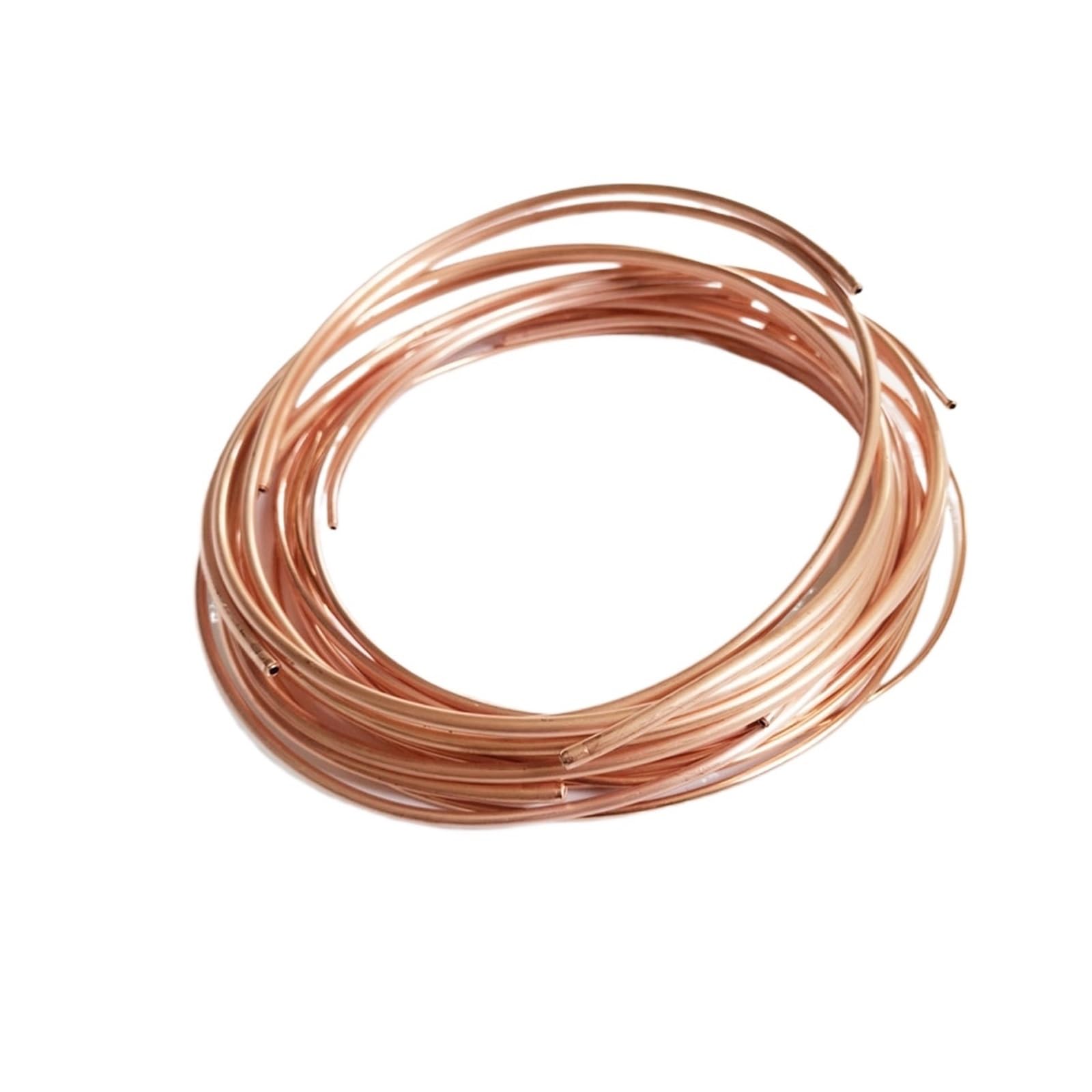 yaoqijie 10m T2 czerwona cewka miedziana 2/3/4/5mm rura miedziana klimatyzacja rura miedziana miękka rurka 99.9% T2 miedź DIY chłodzenie lasting (Color : OD 5 x T 0.5)