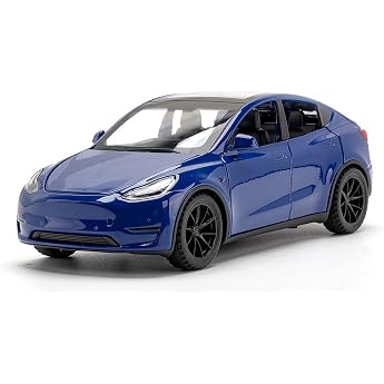 Topron Model Y 1:32 Scale Model Car, Die-Cast Alloy Electronic Toy with Pull Back Function, with Lights and Music, Mini Vehic