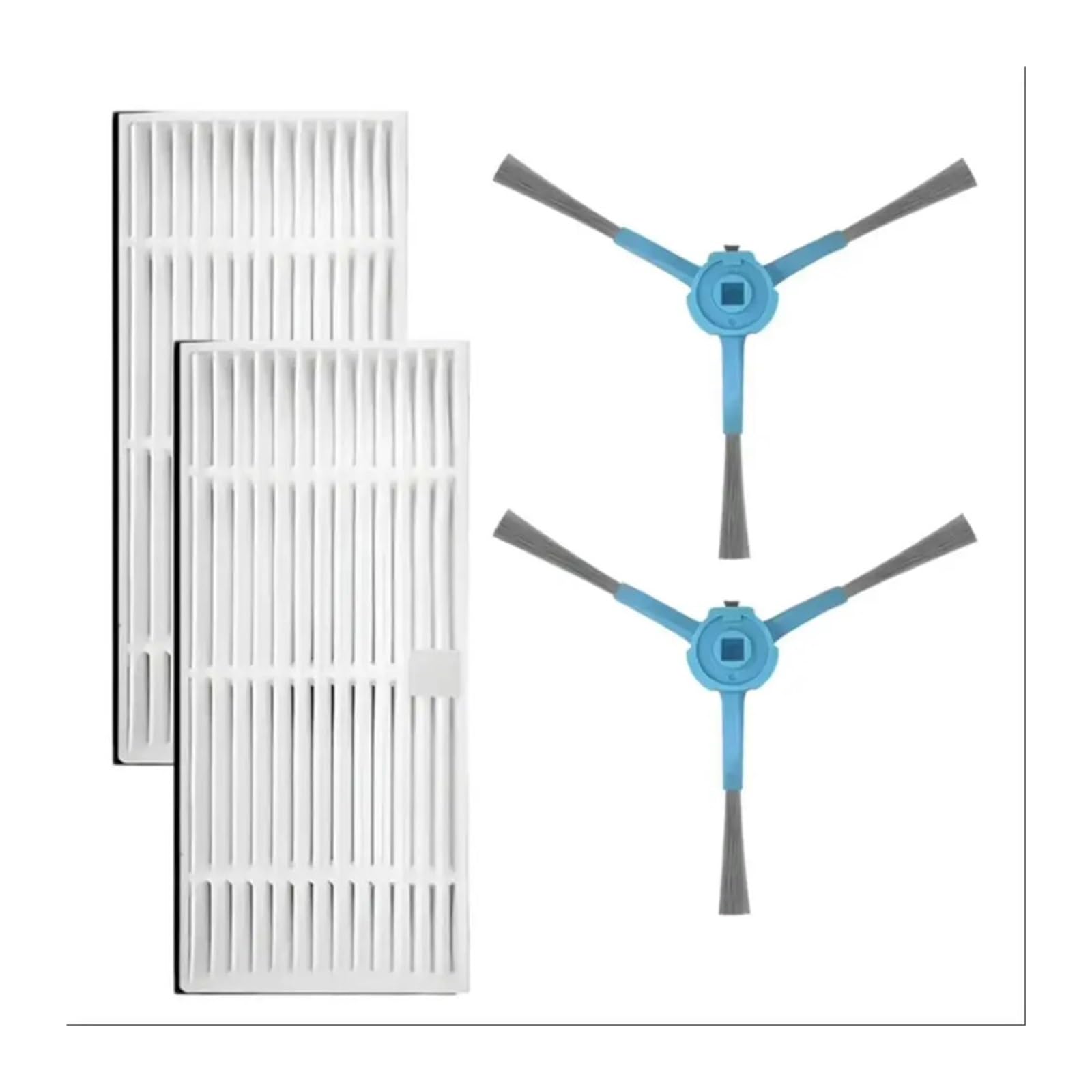 RHOBYXONZ Side Brush And Filter Kit For 9590 AI Spin 10090 AI Ultra Power Home, Easy To Replace, Compatible For Cecotec,Compatible For Conga