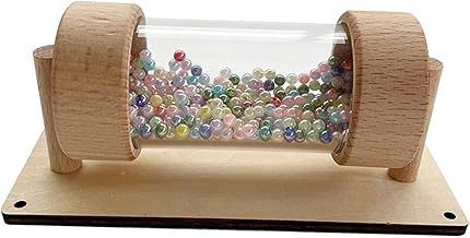Holz Montessori Busy Board DIY Teile, Simulation Pipe Tubes, Rainmaker Sound DIY Material, Wooden Toy Motor Skills for Kids, Kinder Sensory Board Zubehör Regenmacher für Jungen Mädchen, Multicolor