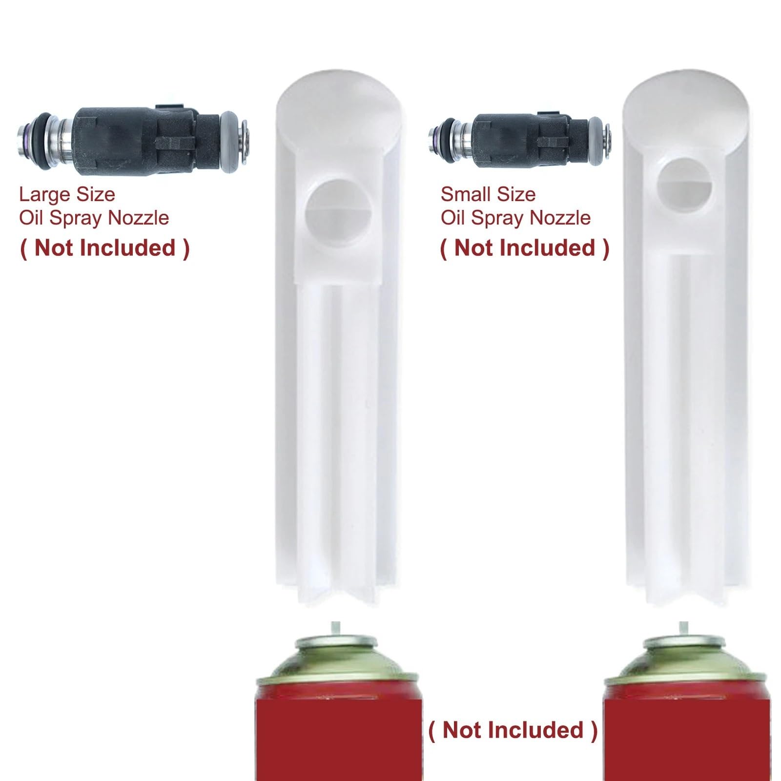 układ paliwowy Adapter do czyszczenia i płukania wtryskiwaczy paliwa z 2 kablami zasilającymi Zestaw mycia dysz ze schowkiem(6pcs with box)