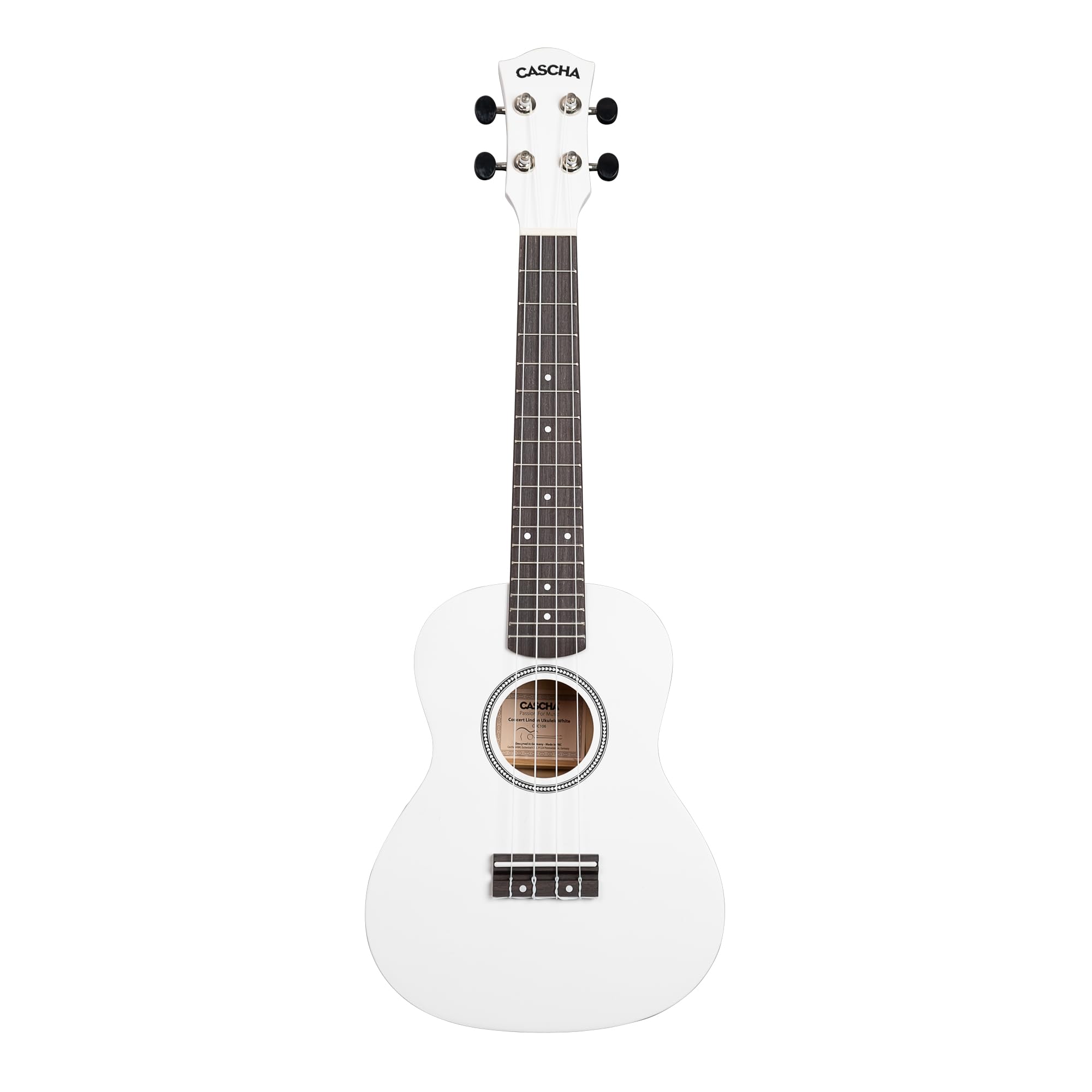 Concert Ukulele Linden White (w zestawie torba, 3 i)
