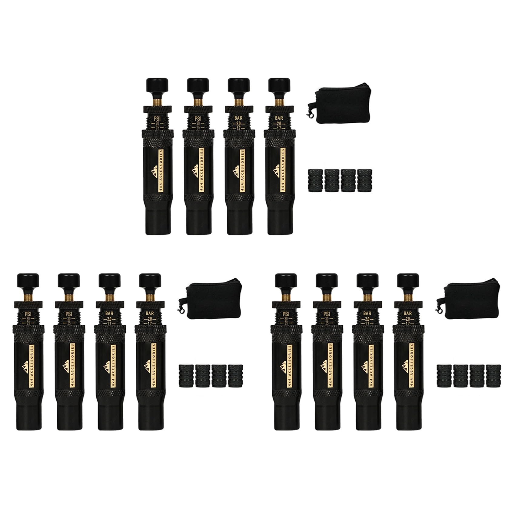 Ctrlzs Adjustable Auto-Stop Tire-Deflator Valve Kit (10-30 Psi) 12 Pcs -On Tyre Air Down Tool For Vehicles Motorcycle