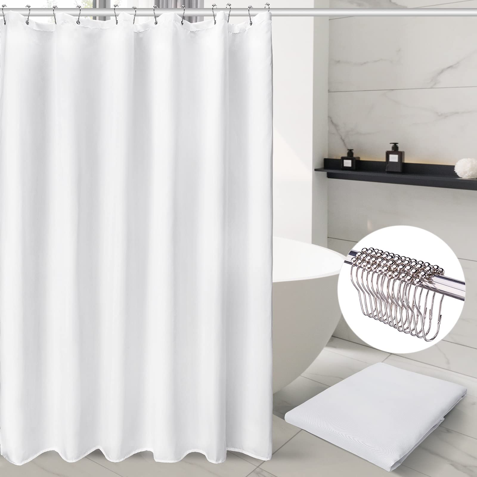 Shower Curtain Liners (White)