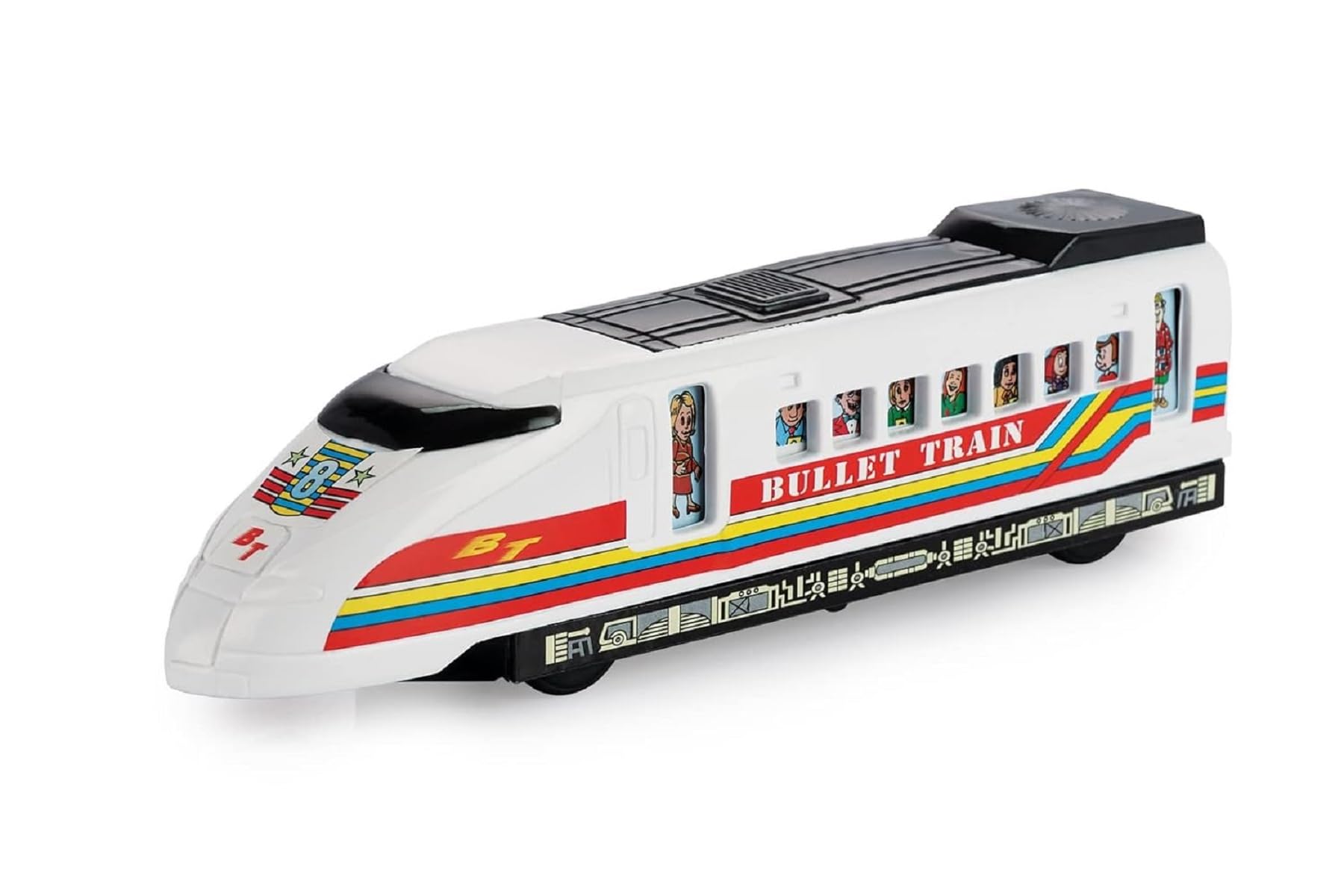 YUIOP - Bullet Train - Pull Back Spring Action Train for Kids - No Remote, No Battery (White) (Pack of 1) (B0DFTQWC3T) Amazon Price History, Amazon Price Tracker
