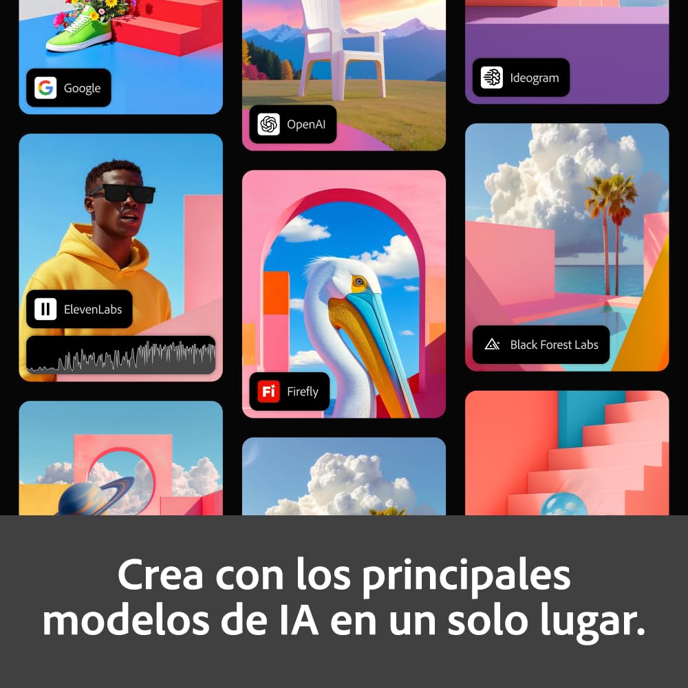 Adobe Photoshop + Adobe Firefly Pro | Software de edición fotográfica e IA creativa | Suscripción de 12 meses | Descarga para PC/Mac