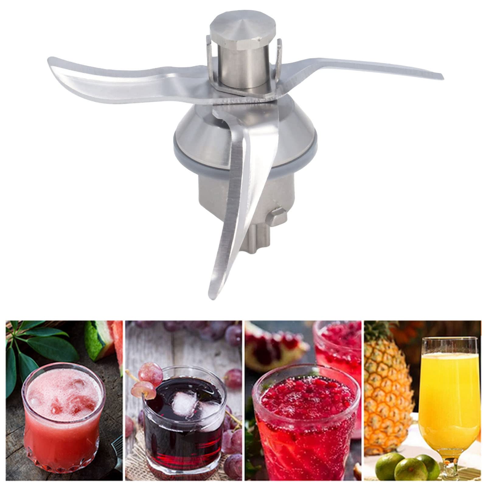 Lama Frullatore per Tm21 Accessori di Ricambio in Acciaio Inox per Frullare, Parti di Ricambio per Frullatore a Immersione