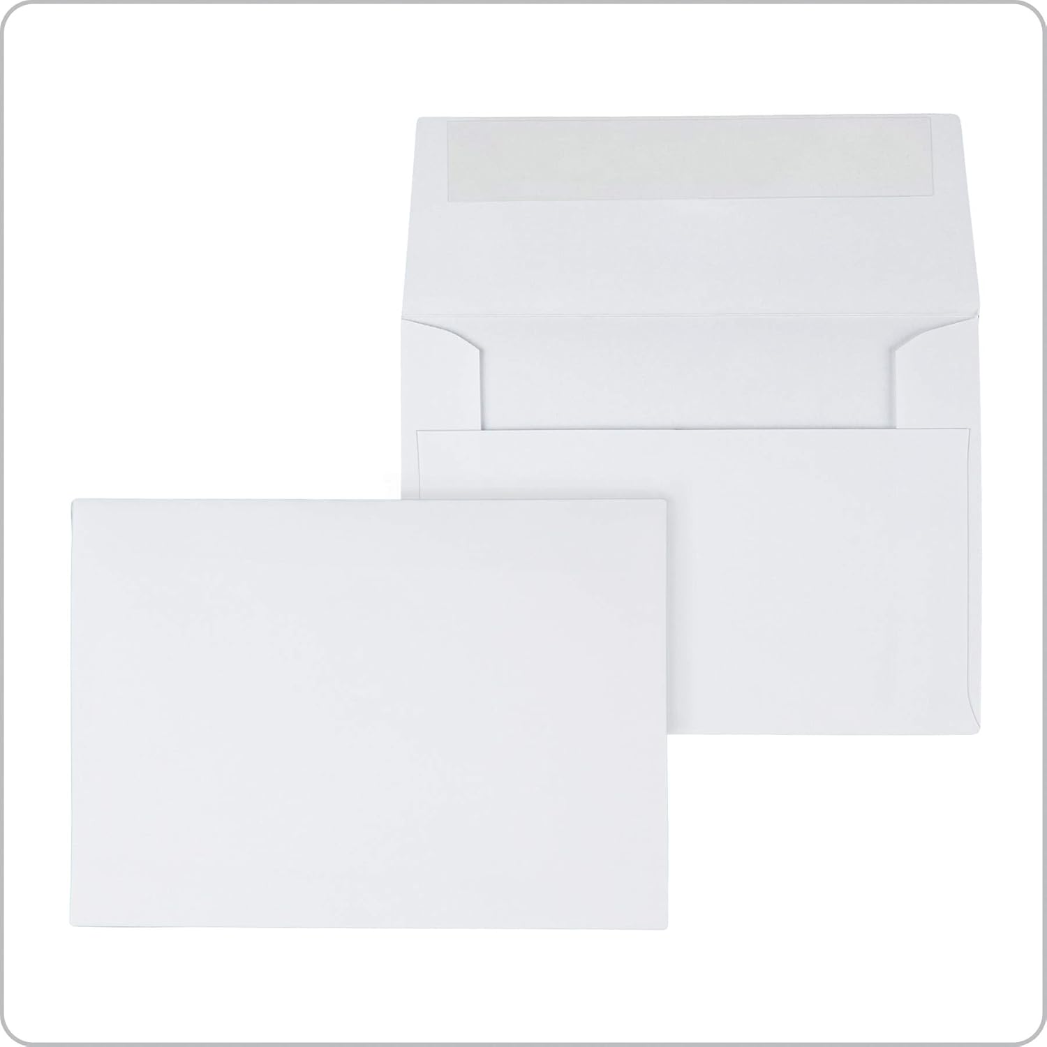 Columbian Photo Card Envelope, A4, 4-1/2 x 6-1/4, Self-Sealing Release & Seal Closure, Square Flap, White Wove, 100 per Box (COLO228) : Office Products