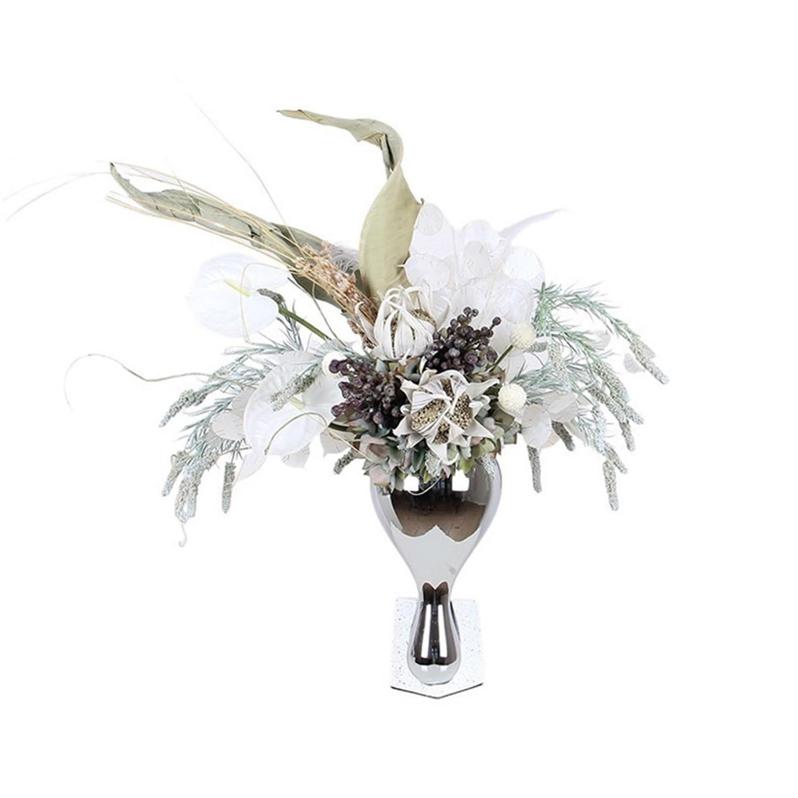 Z4T8M2K6G5 Artificial floral arrangement Simulation Flower Arrangement Home Living Room Table Decoration Floral Set Beautiful Artificial Bouquet