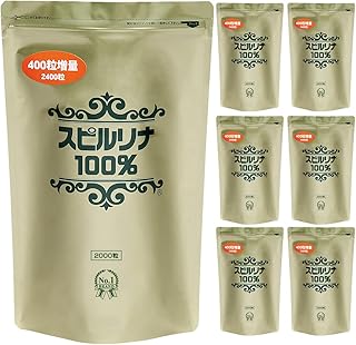 Amazon | スピルリナ普及会 スピルリナ100% 2400粒6袋+1袋セット 約14か月分 tảo xanh | スピルリナ普及会 | スピルリナ