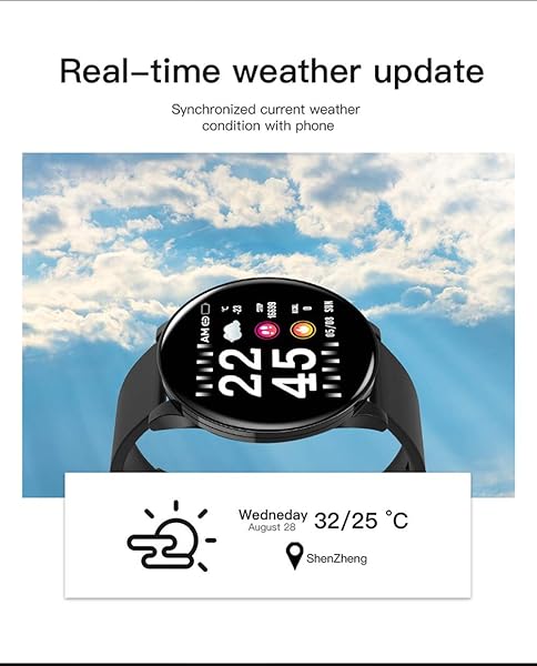 ZGNB Orologio Intelligente da Uomo E da Donna W8 W8 Circular Sports Impermeabile Smartwatch Fitness Tracker Frequenza Cardiaca Pressione Sanguigna Smart Orologio per Android iOSF