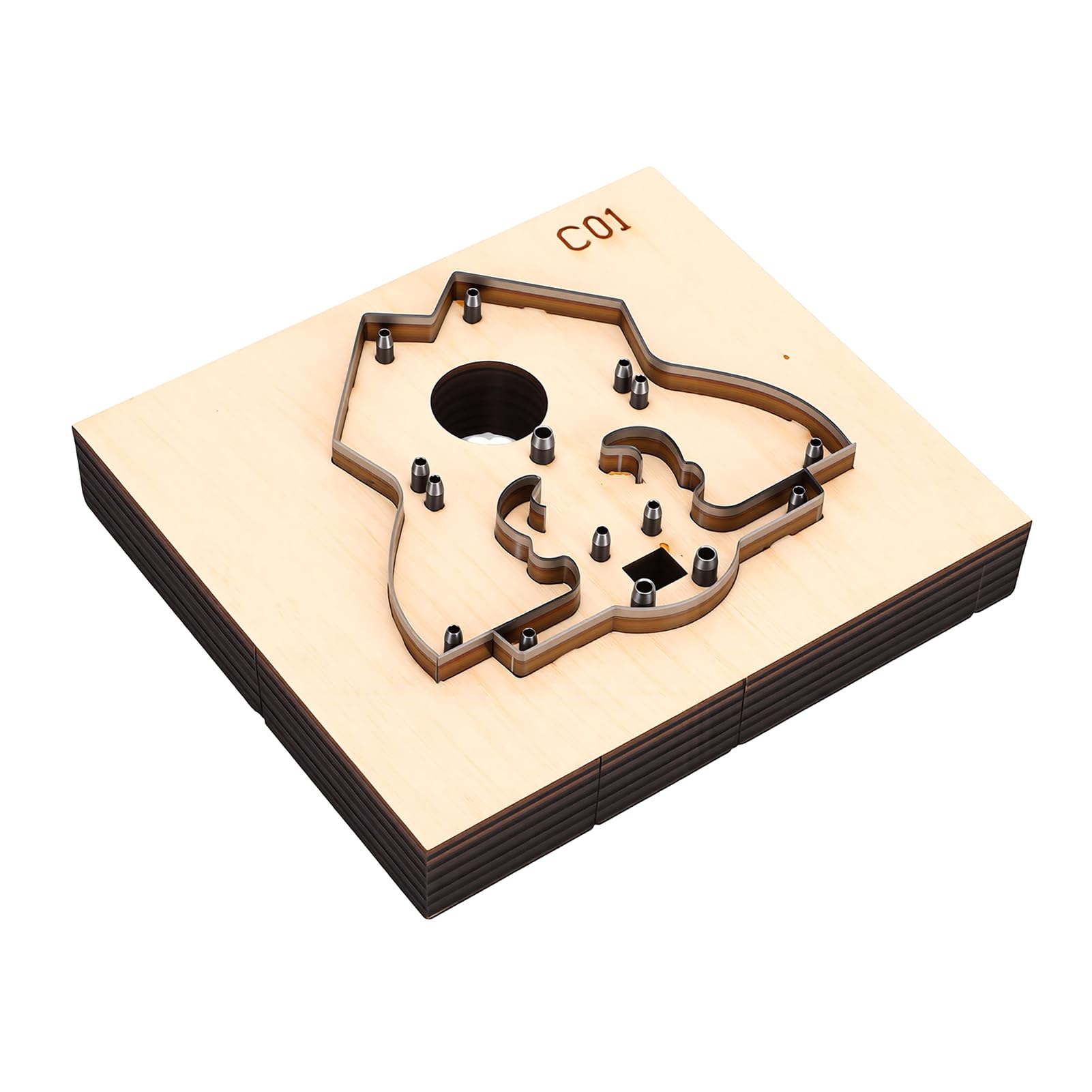 Troquel de corte de cuero de vaca para hacer colgantes y manualidades con moldes de acero