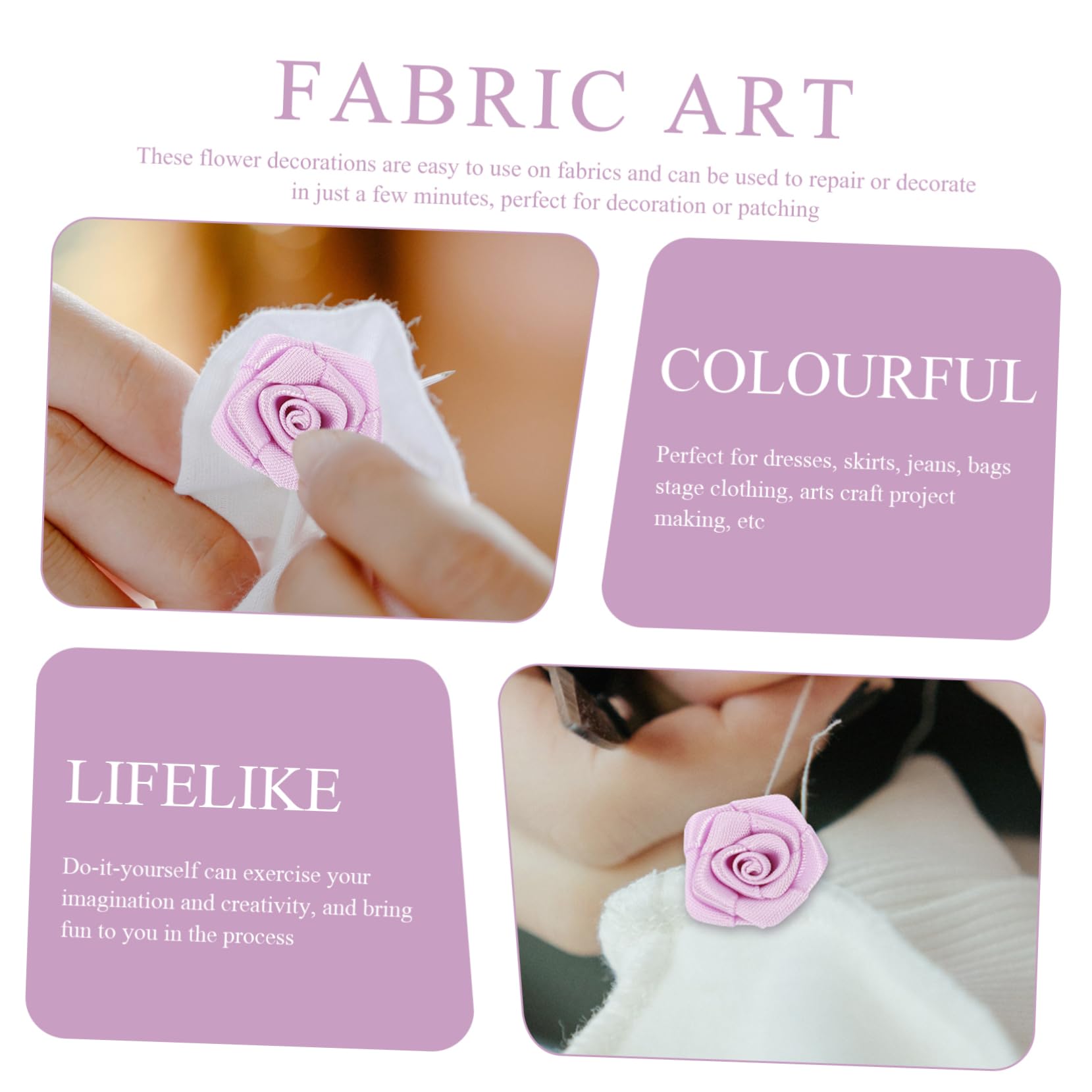 500stücke Künstliche Rosenblüten Aus Polyester Für -projekte Brautstrauß-Dekoration Praktische Kleidung Blumen Für Hochzeiten Und Partys Vielseitige Bastelblumen