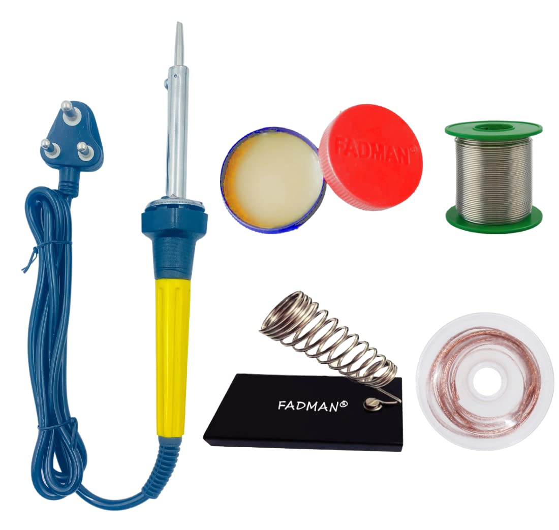 Fadman Soldering Iron A-3 60 W | Best Bundle Kit | Solder Wire | Flux | Stand | Wick | Soldering Iron Kit, Corded Electric (B0BWNGP246) Amazon Price History, Amazon Price Tracker
