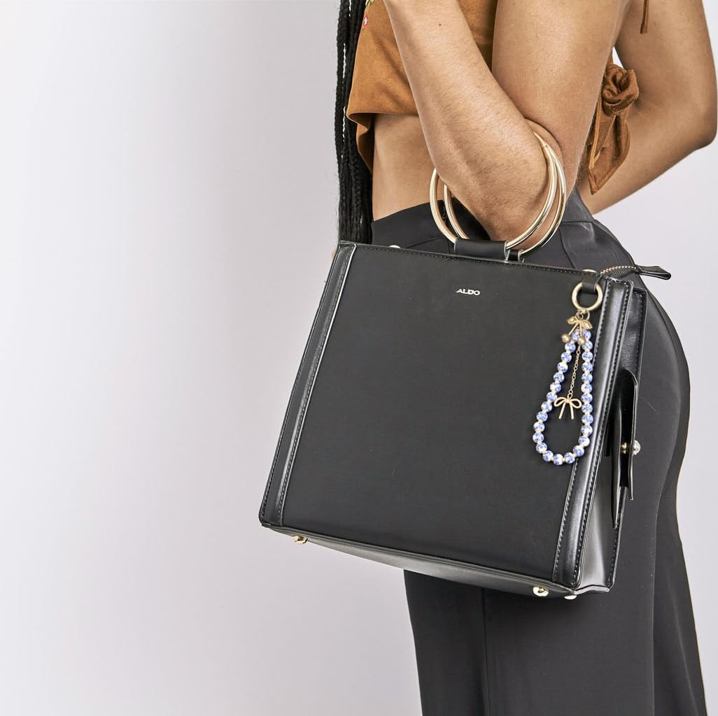 Cherry Keychain Wristlet Bag Charms for Women,Beaded Bow Keychain Wristlet Key Ring Bracelet Car Key Chain for Women - Image 7