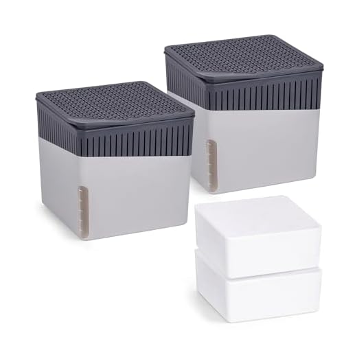 WENKO Raumentfeuchter Cube Grau 500 g