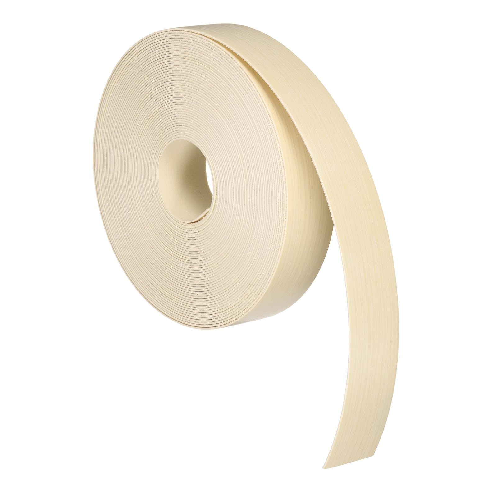 sourcing map 3.5cm x 15.24m Wood Veneer Edge Banding, Pre-Glued Flexible Maple Edging Strips, Iron on with Hot Melt Adhesive Wood Tape for Cabinet Repair and Furniture Restoration