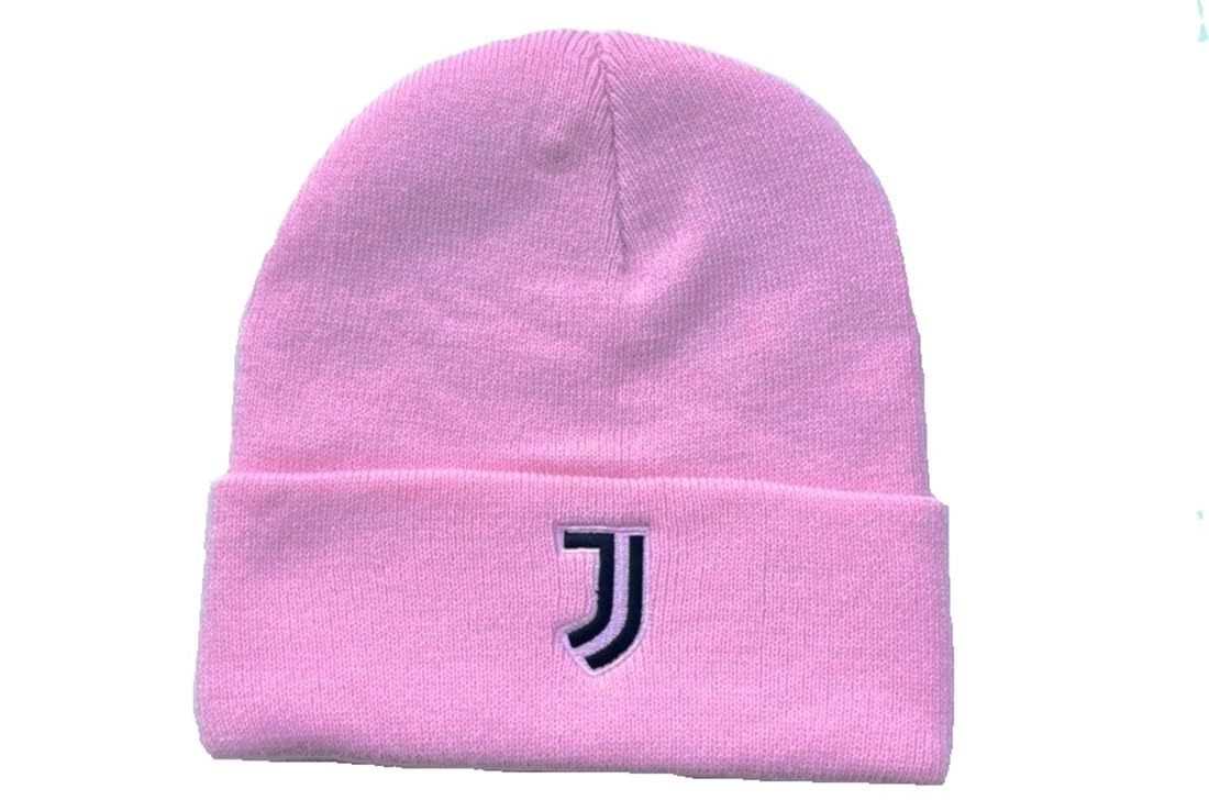 Cappellino Juventus Ufficiale In Cotone Nero Con Logo Rosa – Visiera Curva, 100% Cotone, Modello 2024004
