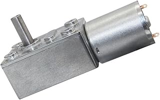 ELLANA Turbine Speed 12v Motor, JGY370 Brushed Dc High Torque Electric Motor, Self-Locking Motor Worm controllable (Color : 24V, Size : 375rpm)