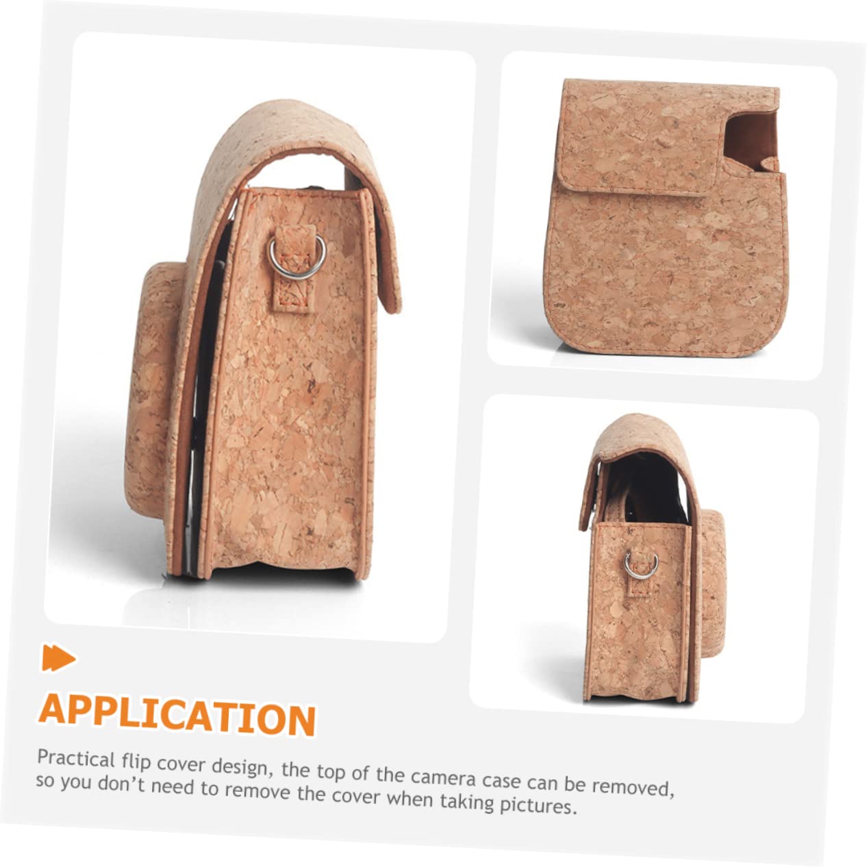 HOMSFOU 2pezzi Custodia Protettiva Per Fotocamera Istantanea Pu Design Rimovibile e Borsa Imbottita Per Mini Perfetta Per Foto Movimento Per Appassionati Di Fotografia