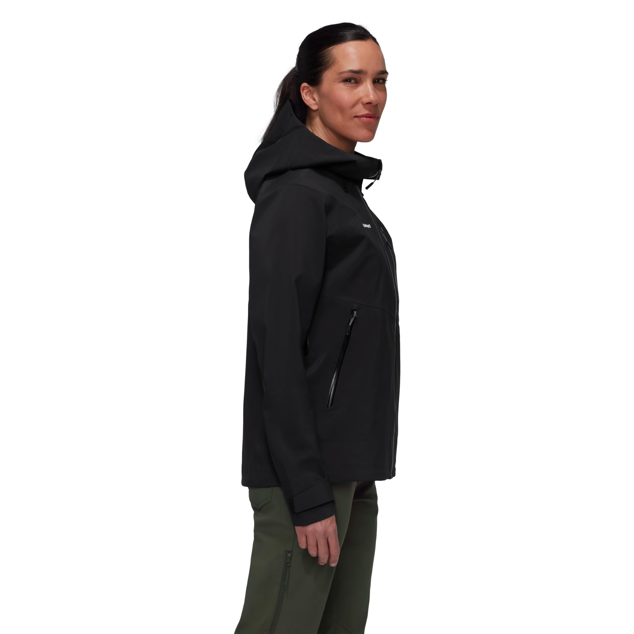 Mammut Alto Guide HS Hooded Jacket Women Hardshelljacke Wasserdicht Winddicht Atmungsaktiv 20.000 mm Wassersäule Schwarz M