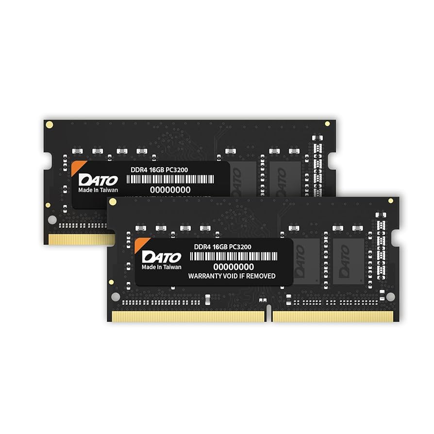 ①ADTEC ノートパソコン メモリー DDR4 16GB✖️2 32GB Amazon.co.jp: DATO ノートPC用メモリ DDR4 3200MHz 32GB 16GBx2