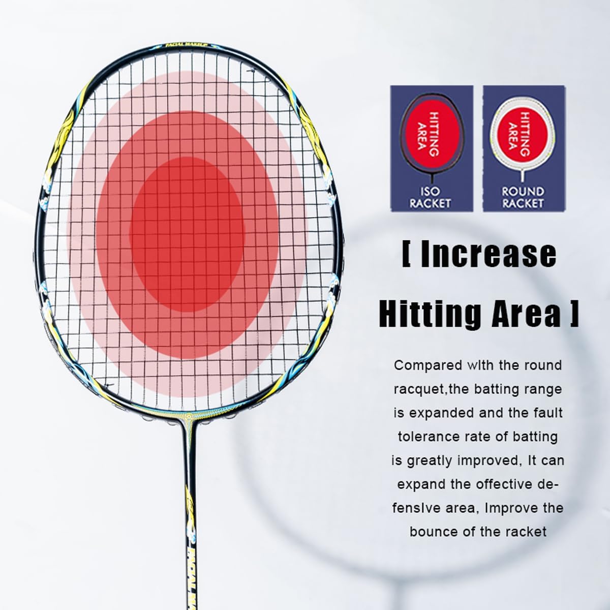 LP 9U G6 22-32Lbs Peking Opera Double Sided Color Professional Full Carbon Fiber Badminton Racket with Gift Box, Racquet for Outdoor Sports Including 1 Flannel Bag, 2 Grips Tapes image 5 of 9 B0CP5L25D5