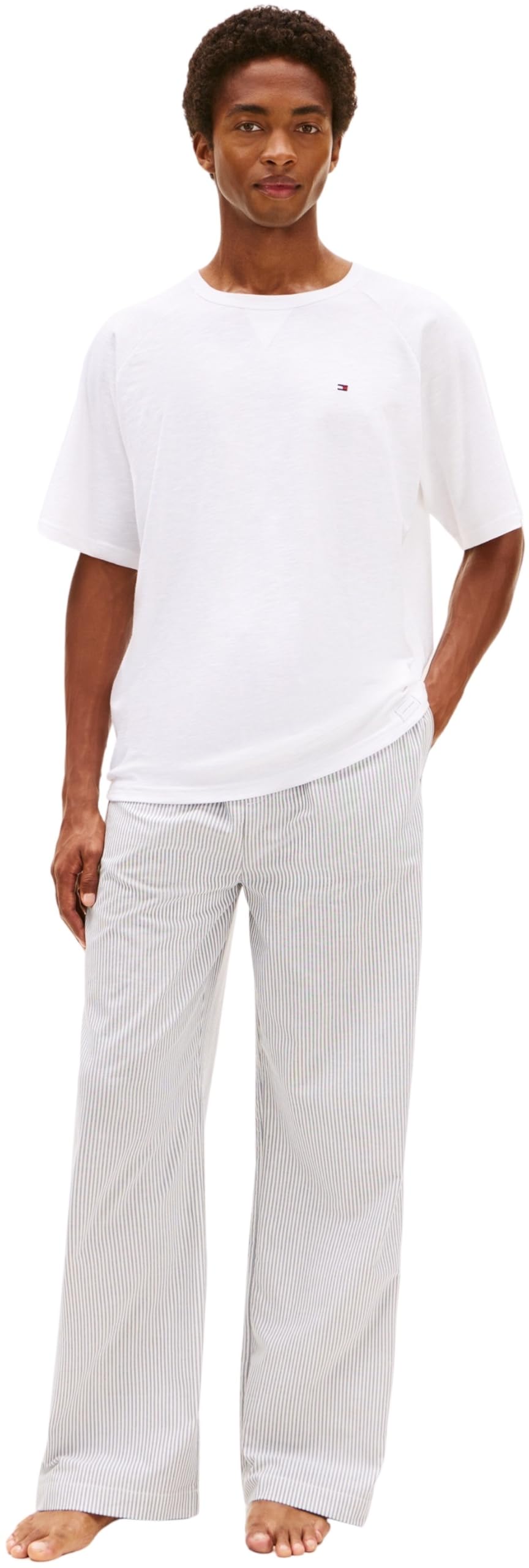 Tommy Hilfiger T-Shirt Manches Courtes Homme Tee en Coton