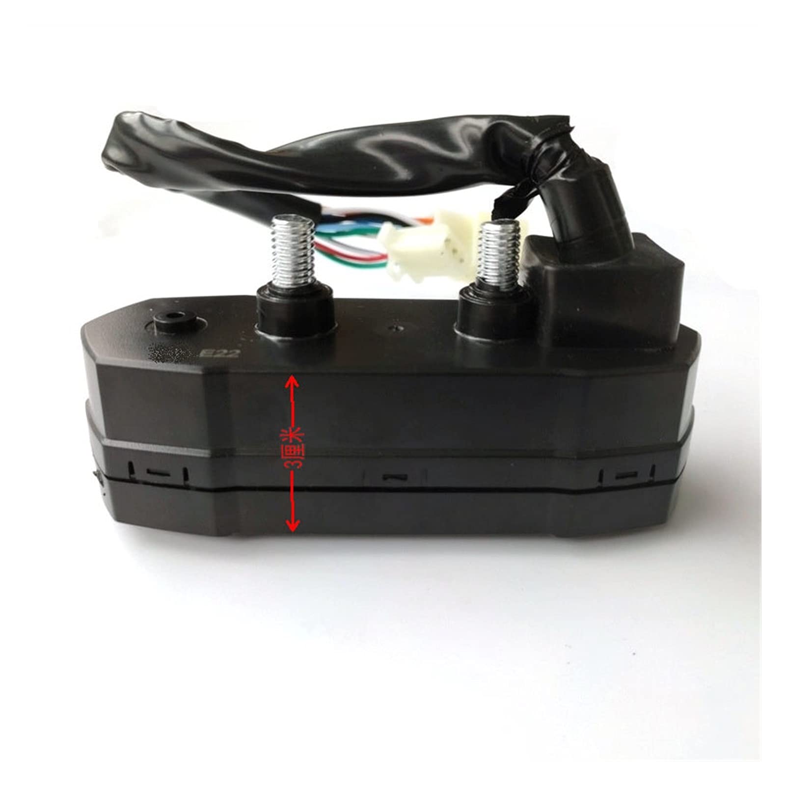 Universal para 1,2,4 Cilindros 1500. 0RPM Motocicleta LCD Speedómetro Digital Electric Mini Mini Ajustable Speed ​​Meter Doodometer (Color : with Sensor)