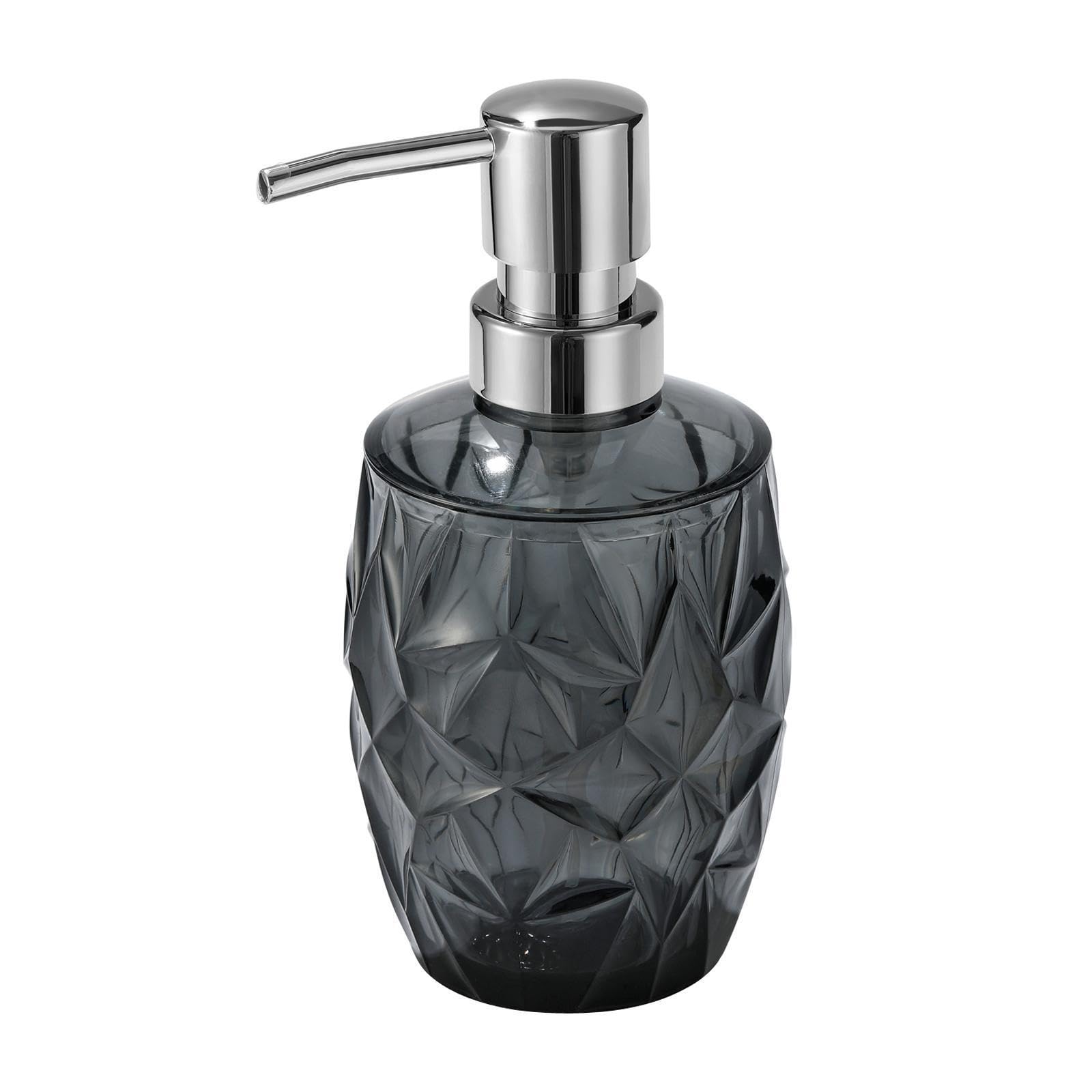 Yixannx Black Elegant Bathroom Soap Dispenser Practical Stylish Liquid Pump Accessory Unique Refillable Countertop Bottle Liquid Pump Bottle Countertop Dispenser, 6.5X6.5x16cm
