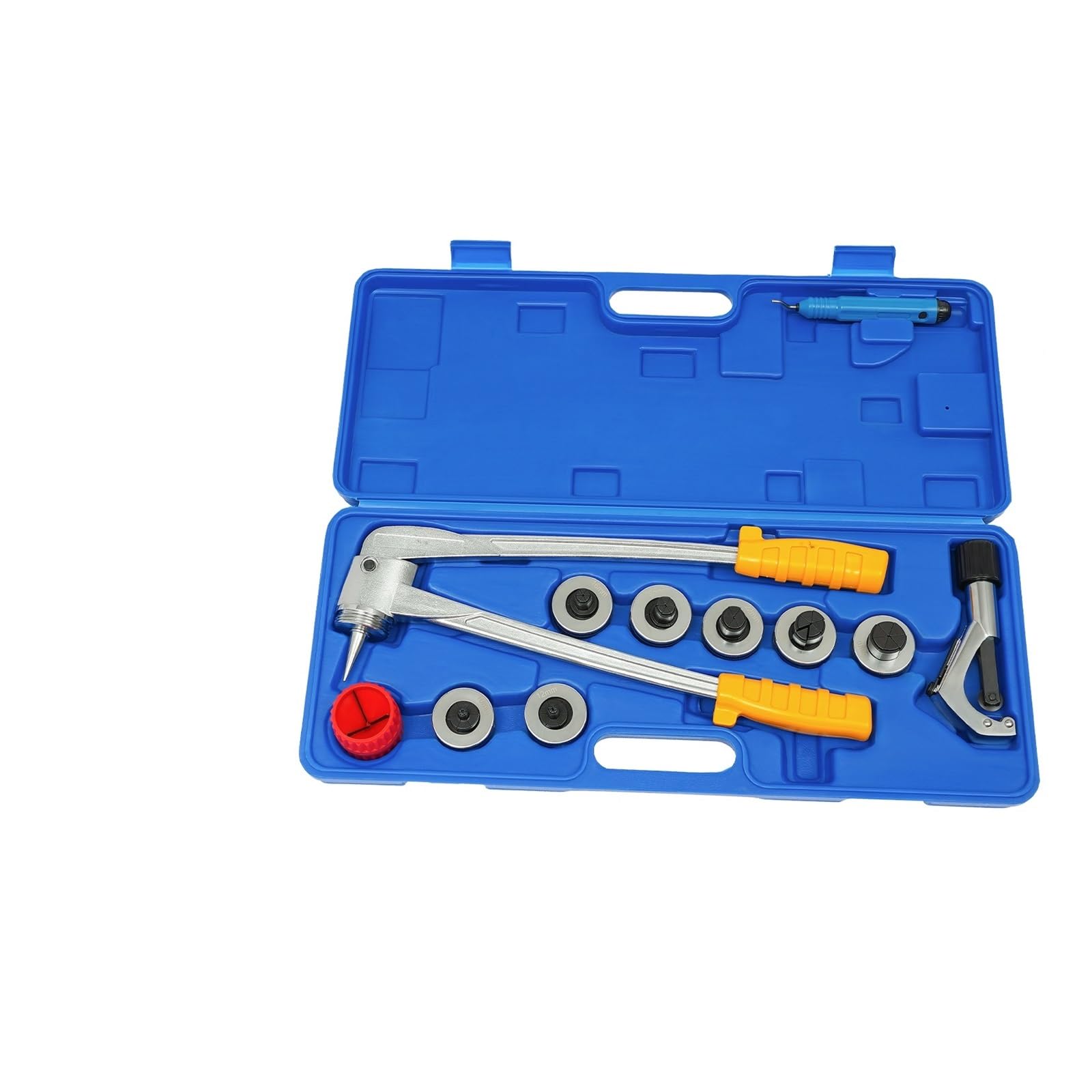 Rsgxlfqzvak Blu Pipe Expander, 4-28Mm Manual Tube Expander Set For Pipes 0.4-1.1In For Expanding Copper, Aluminum