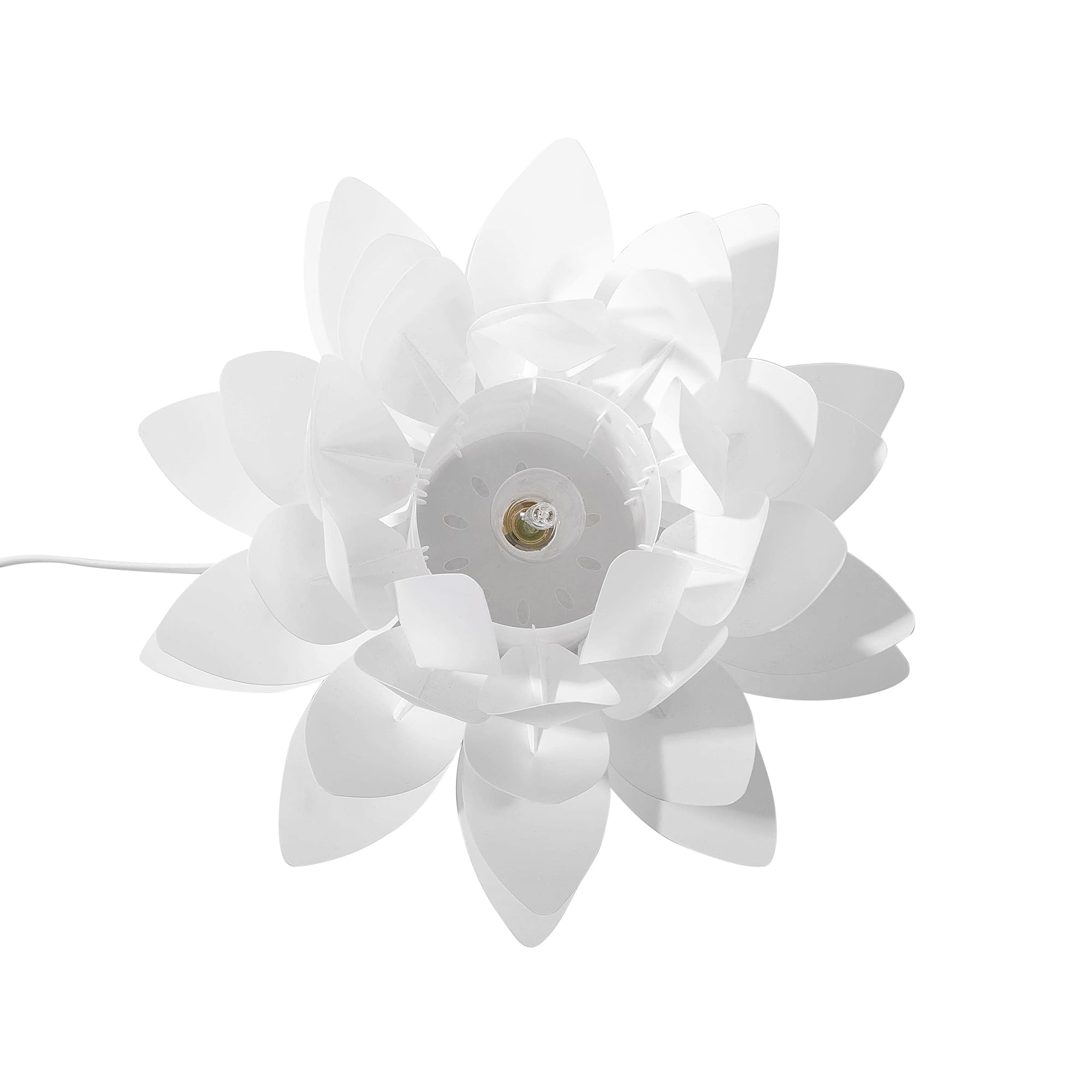 Lampe à Poser Amadeus – Porcelaine Blanche à Motifs Coquelicots – Style Classique – E14
