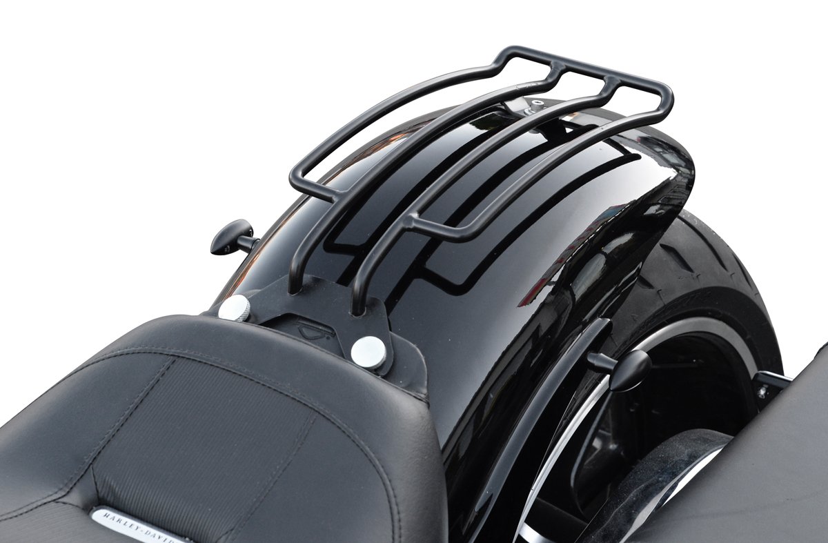 Gepäckträger schwarz kompatibel mit HD Softail Heritage Classic & Springer Classic Harley Davidson