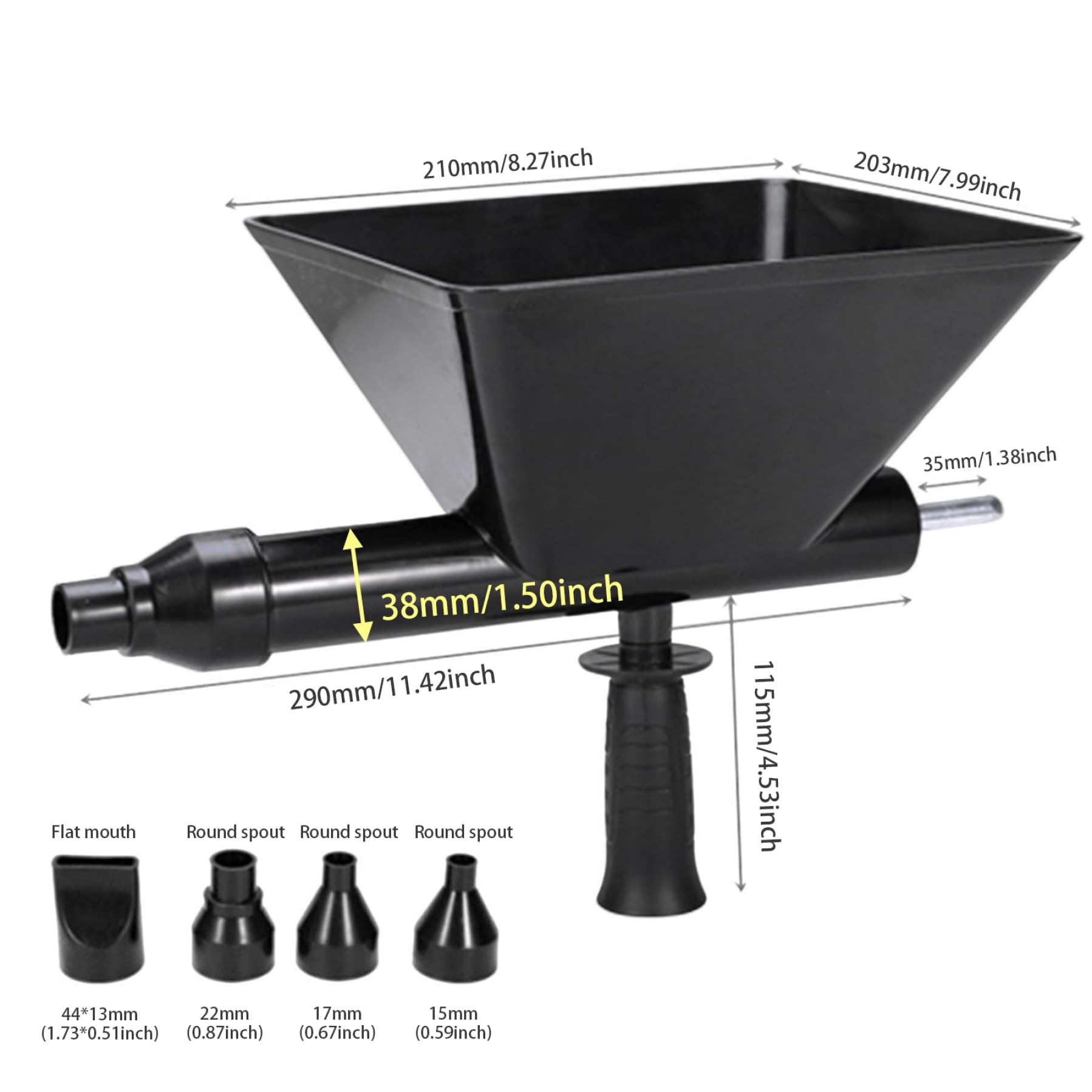 Mortier électrique pointant du coulis pistolet avec 4 buses de ciment portable de ciment de ciment machine à coulis de fuite de fuite pour les murs de briques décorations intérieures