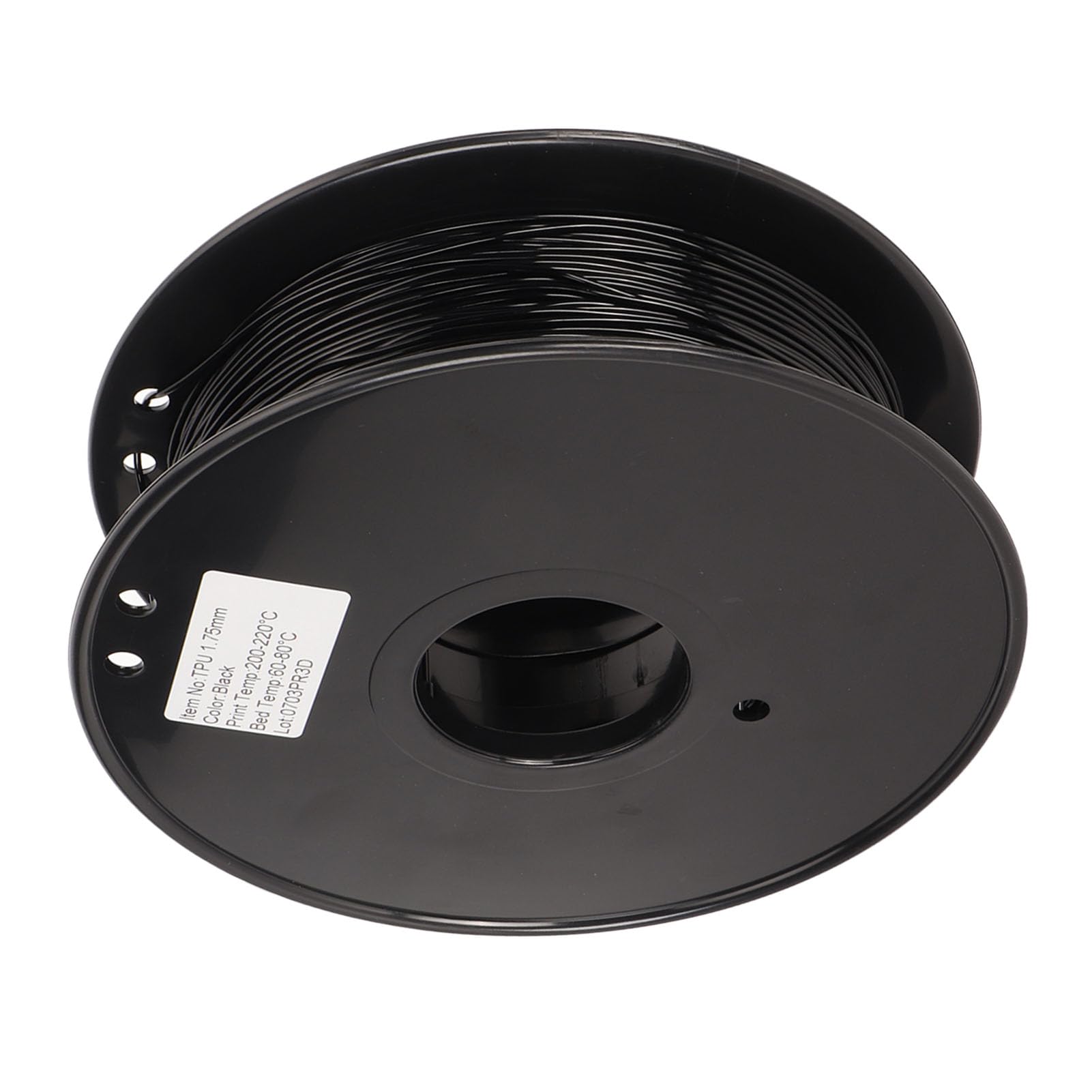 Yctze Filament TPU 1,75 Mm Czarny 95A Elastyczny Włókno do Drukarki 3D Szybkie Drukowanie, Filament TPU 1,75 Mm 95A Elastyczny, Szybki 8 Kg,8 Funta Zatykający Włókno do Drukarki 3D Większość (BLACK)