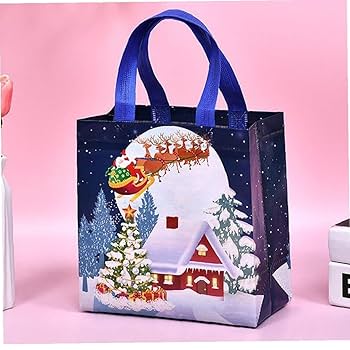 クリスマスギフトバッグ 持ち手付きクリスマストートバッグ バルク、ギフト Amazon.co.jp: クリスマスギフトバッグ 取っ手付き クリスマス