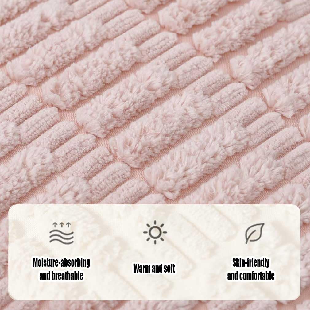 Set of 2 Corduroy Decorative Fluffy Pillows Cases - Image 2
