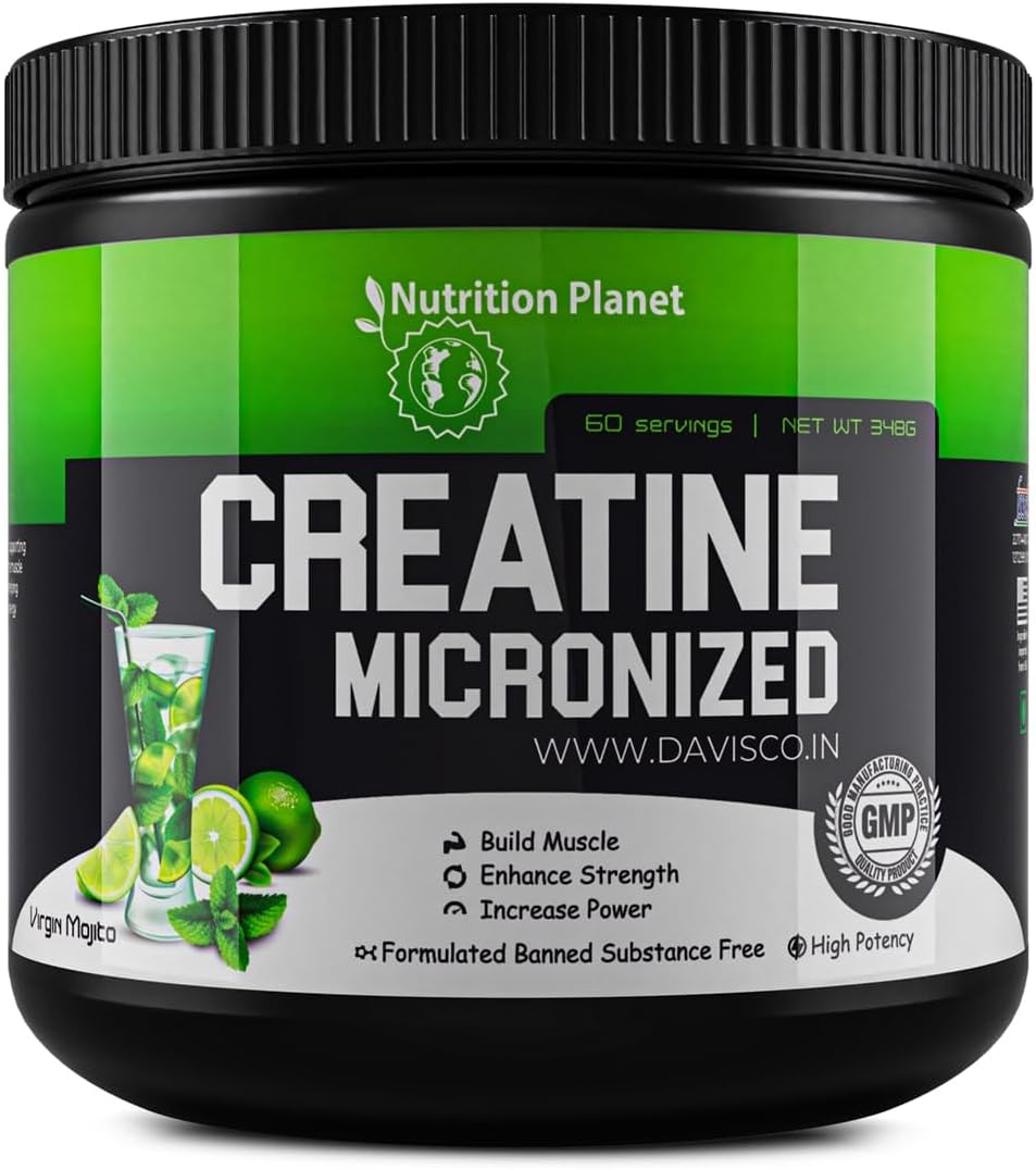 Micronized Creatine Monohydrate (Virgin Mojito, 348g / 0.76 Lb, 60 Servings)