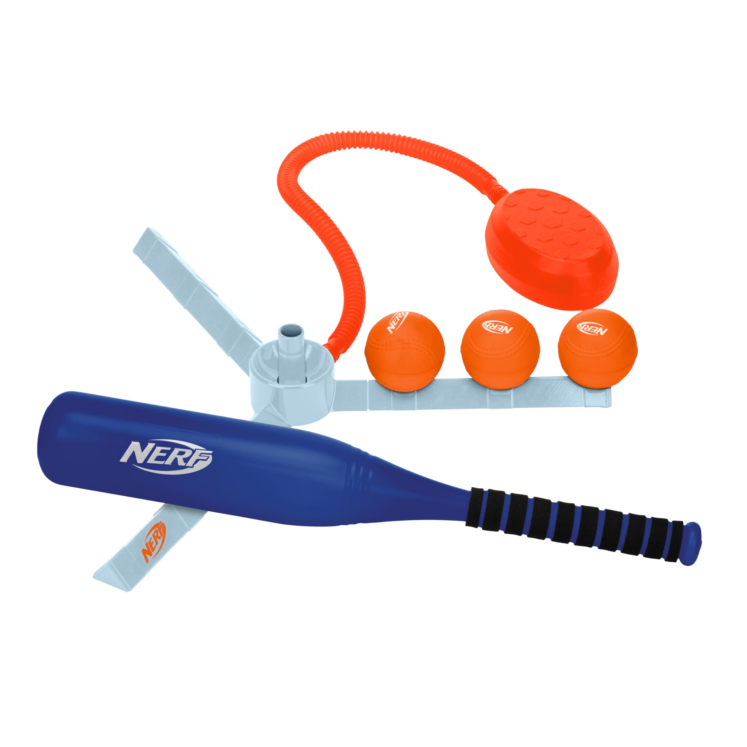 Nerf Franklin Sports AirTee Stomp Launcher Baseball Batting Tee Set