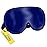 Silk Sleep Eye Mask for Men Women, Comfortable Super Soft Eye Mask with Adjustable Strap, 100% Pure Silk, Blocks Light, Jersey Slumber (Blue, 1 Count (Pack of 1))